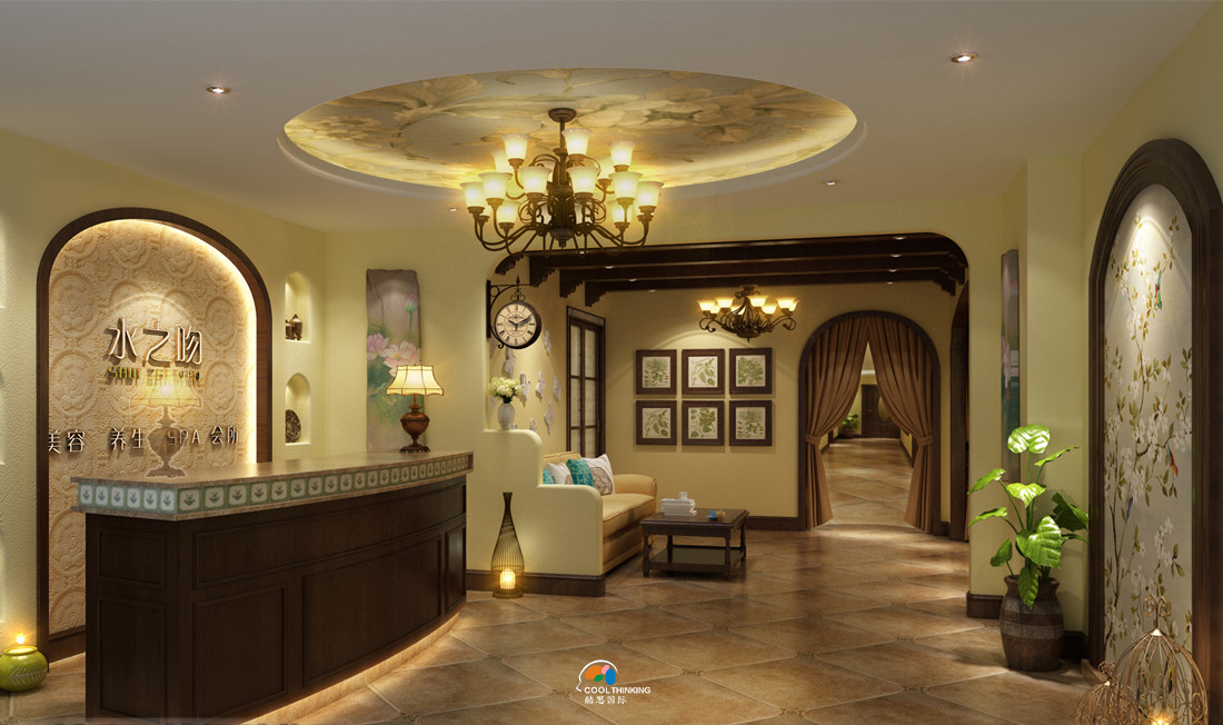 東莞SPA會所裝修設(shè)計(jì) 混搭風(fēng)格美容會所設(shè)計(jì)